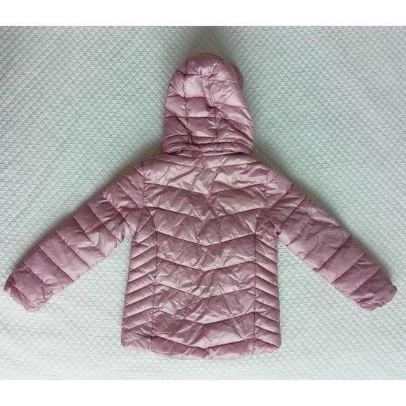 H&M Girls Soft Pink Puffer Jacket / 7-8Year - Picture 3 of 7